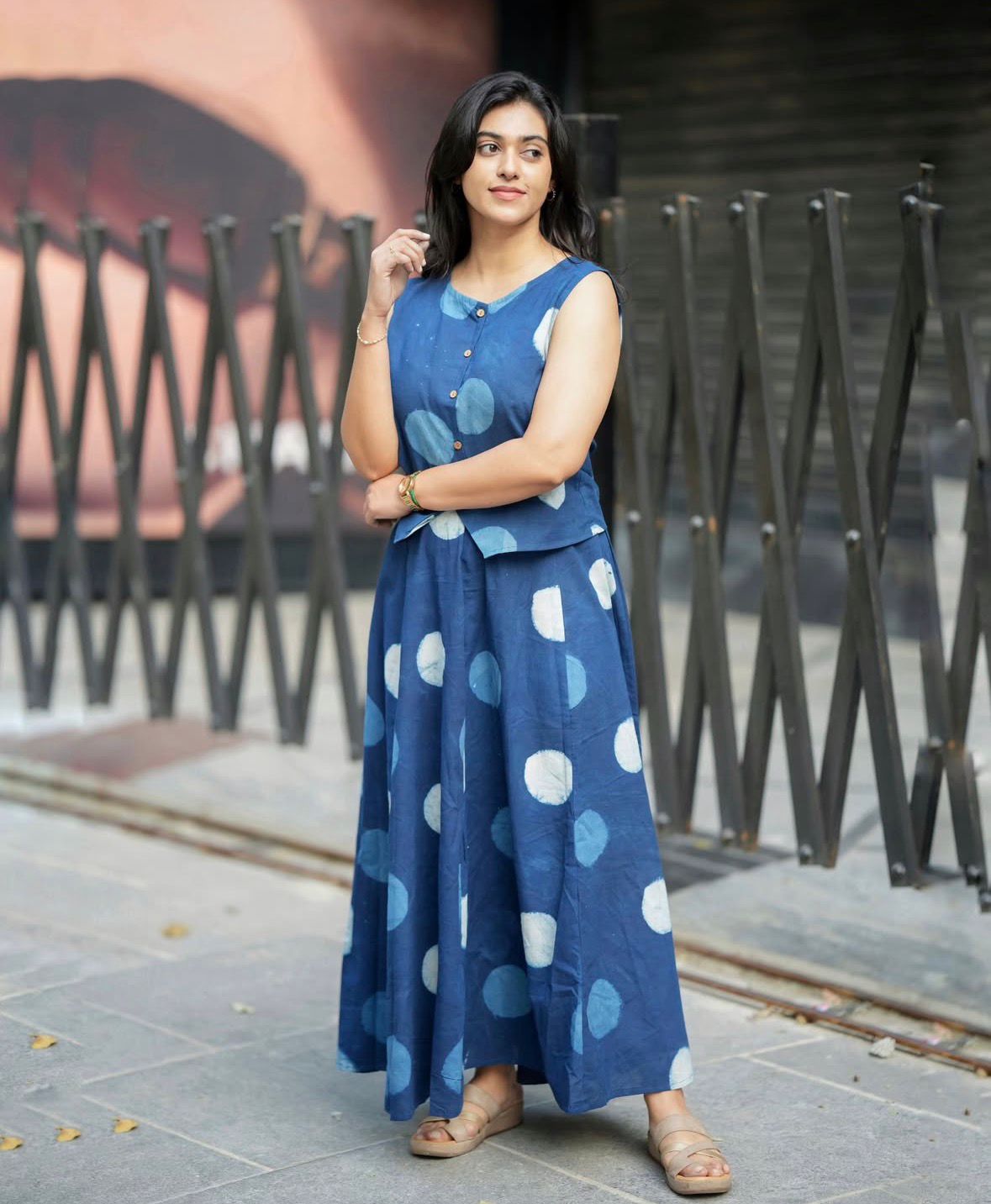 Elegant Indigo Ethnic Co-Ord Set