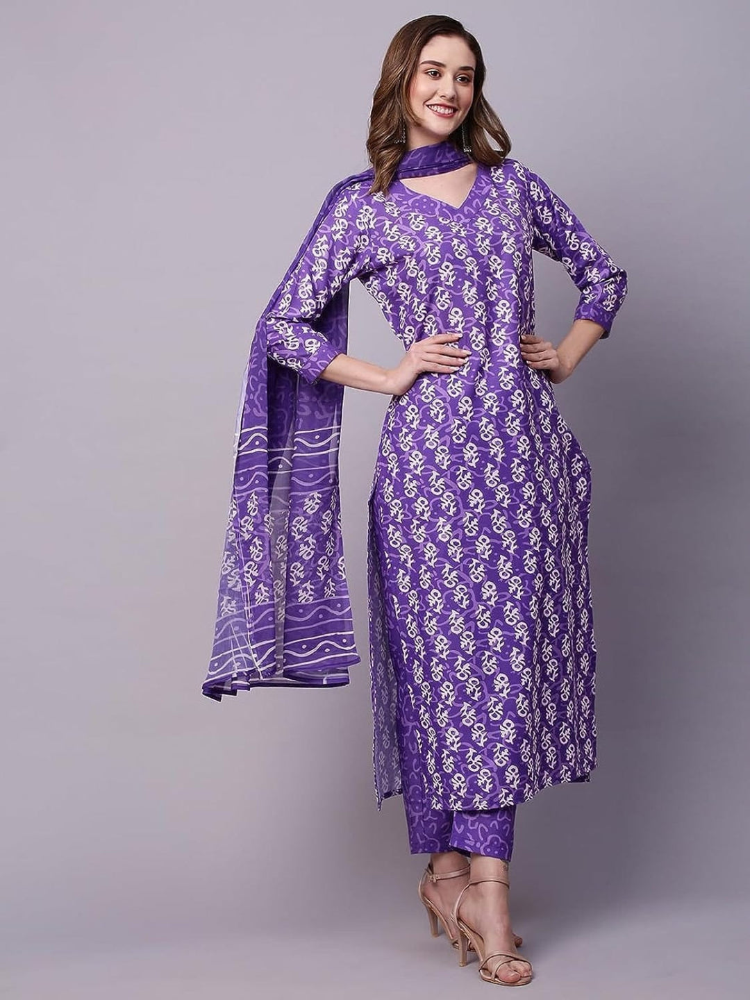 Trending  Purple Kurta Set