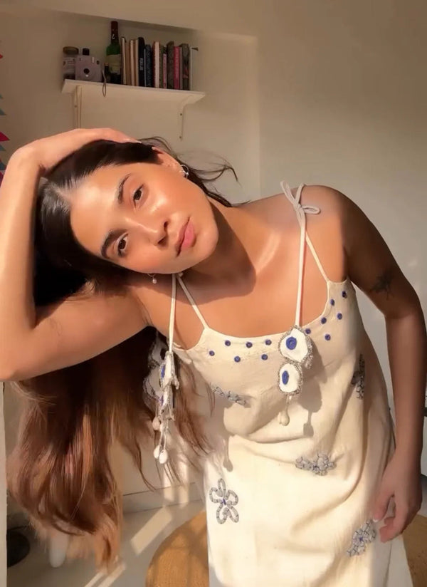 Hand work soft cotton kurta set