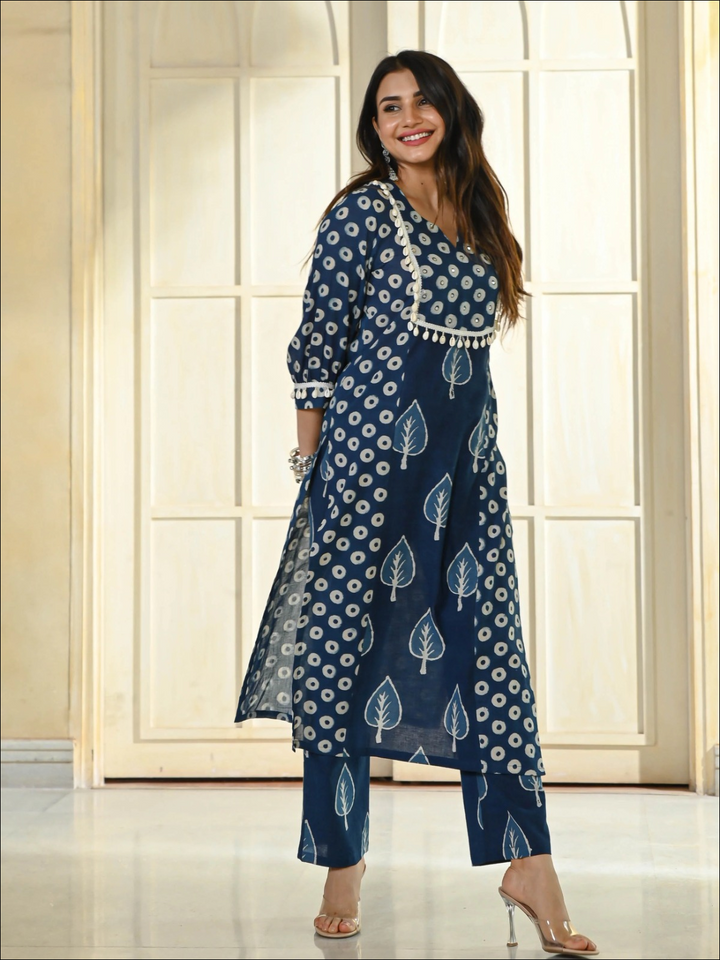 Indigo Cotton Trendy Set