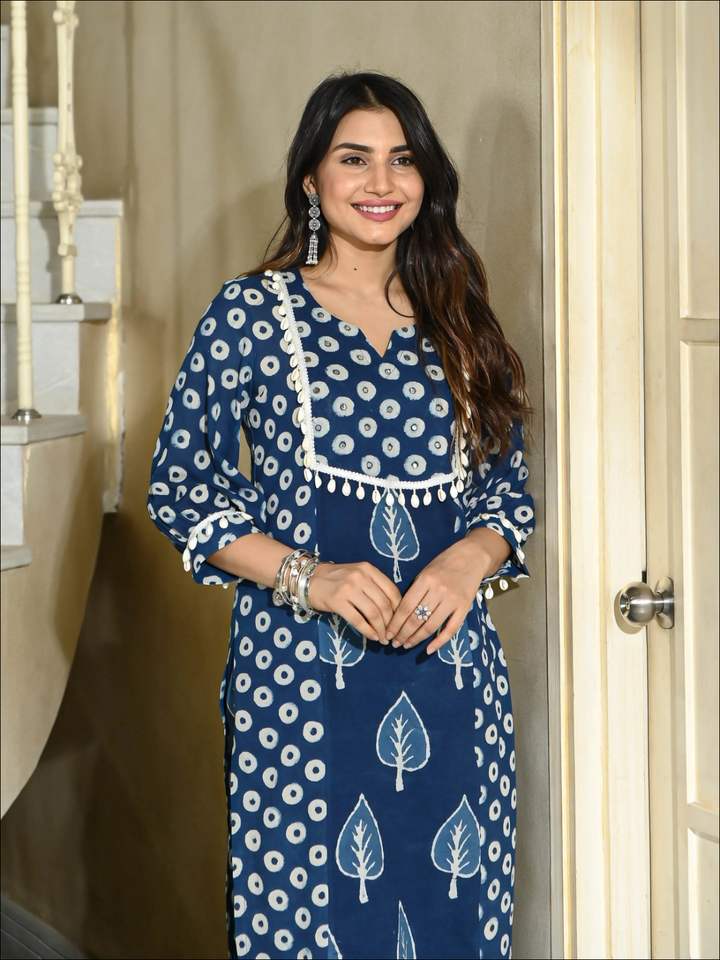 Indigo Cotton Trendy Set