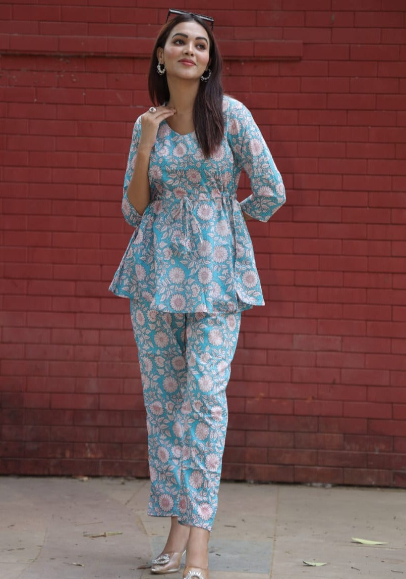 Warmth Of Blue Smarty Co-Ord Set