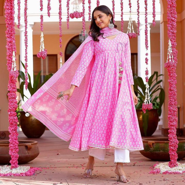 ANARKALI ANGHRAKHA SUIT SET