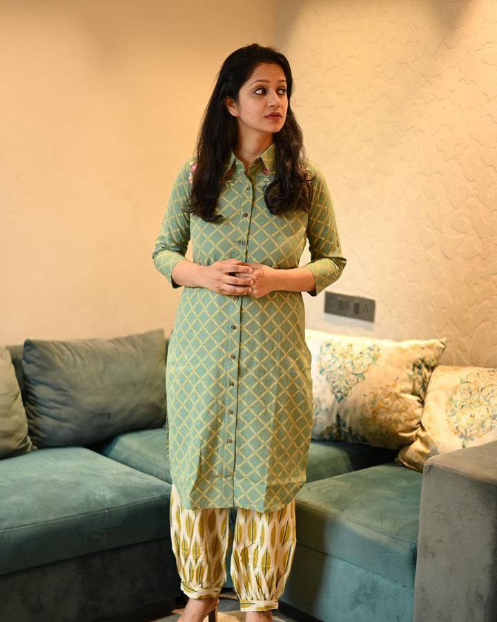 Jasmine Patiyala Kurta Pant Set