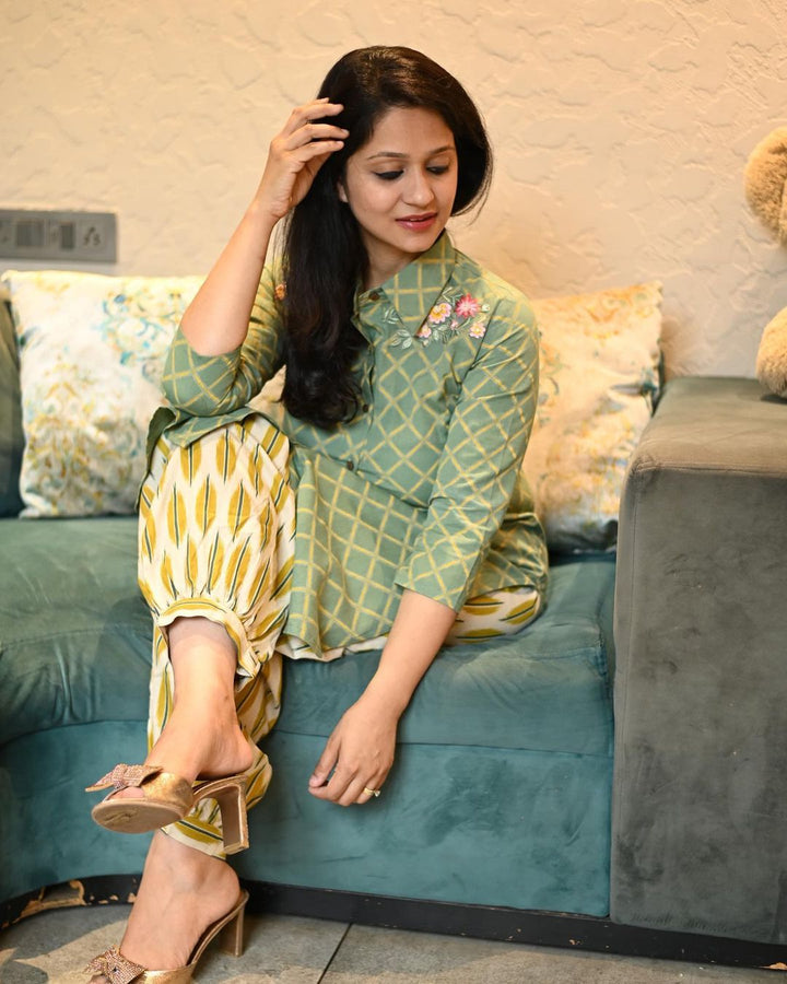 Jasmine Patiyala Kurta Pant Set