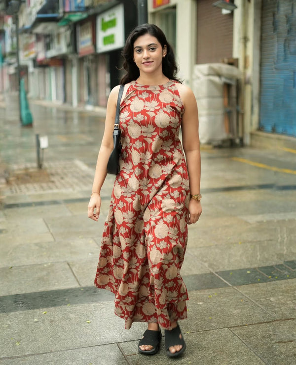 Brown Casual Cotton Co-ord Set