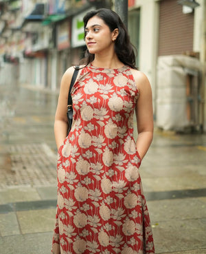 Brown Casual Cotton Co-ord Set