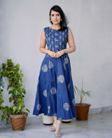 Blue Botanical Print Ethnic Co-Ord