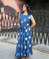 Elegant Indigo Ethnic Co-Ord Set