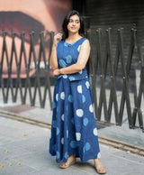 Elegant Indigo Ethnic Co-Ord Set