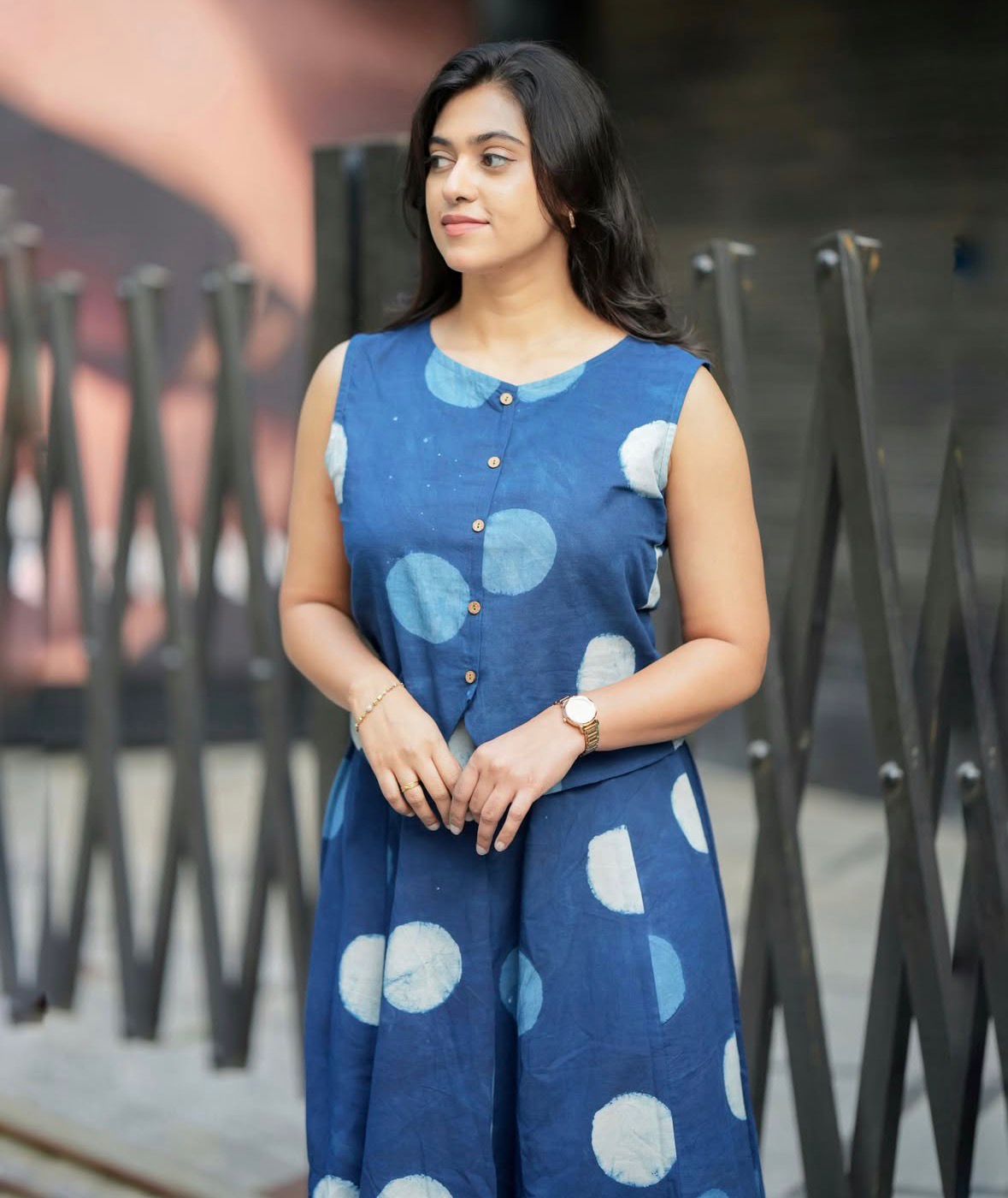 Elegant Indigo Ethnic Co-Ord Set