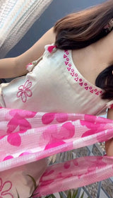 Aarohi Hand Work Soft Cotton Kurta Set