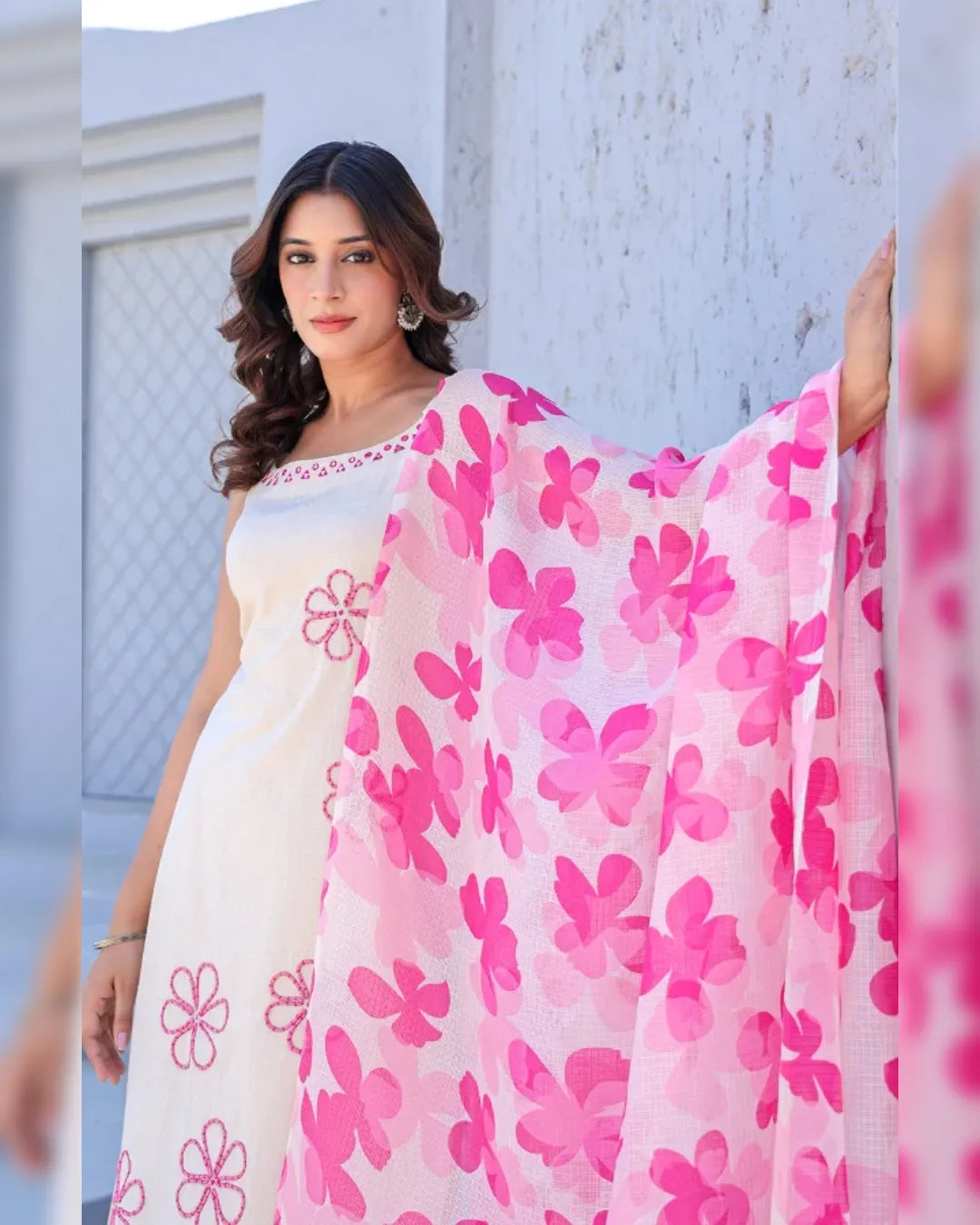 Aarohi Hand Work Soft Cotton Kurta Set