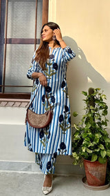 La Royale Hand Block Printed Cotton Co-ord Set