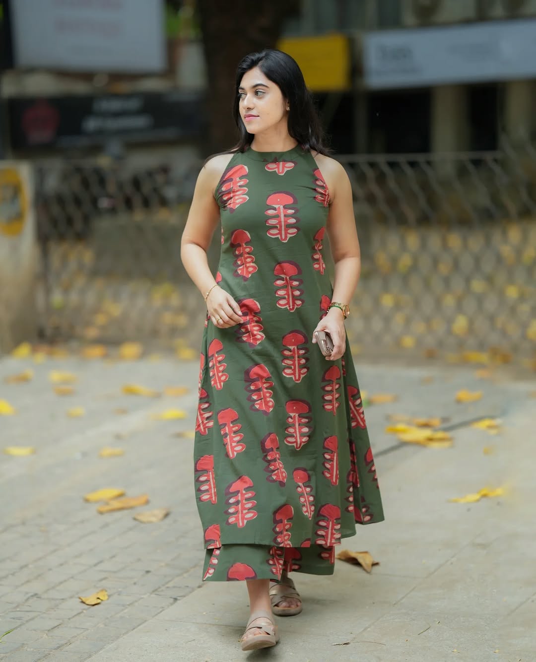 Green print co-ord set